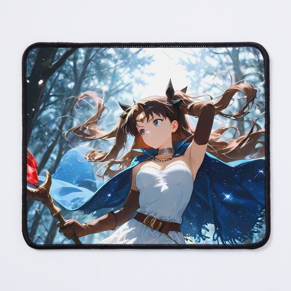 Item preview, Rin Tohsaka Fate Stay Night Anime Girl Waifu Forest Magic Winter Adventure Glowing Fantasy designed and sold by CarlosBender.