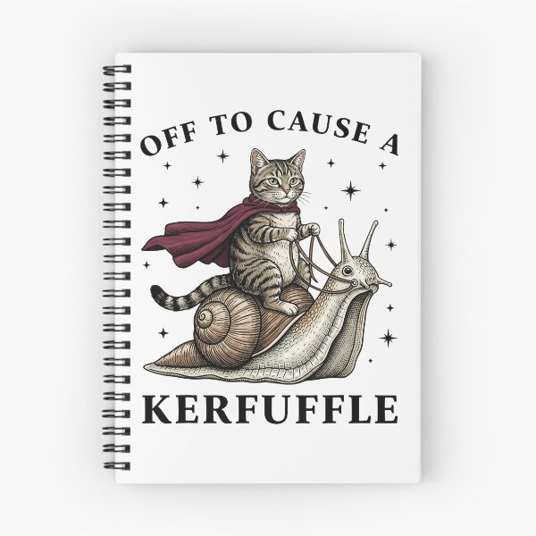Item preview, Off to Cause A Kerfuffle Funny Whimsical Cat Meme designed and sold by FrankIsabel.