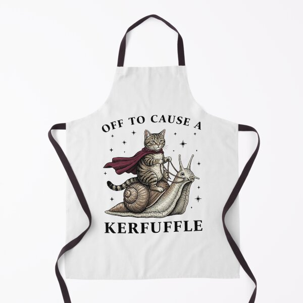 Item preview, Off to Cause A Kerfuffle Funny Whimsical Cat Meme designed and sold by FrankIsabel.