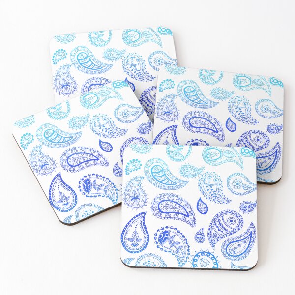 Item preview, Ocean blue paisley designed and sold by Home Cyn Home.