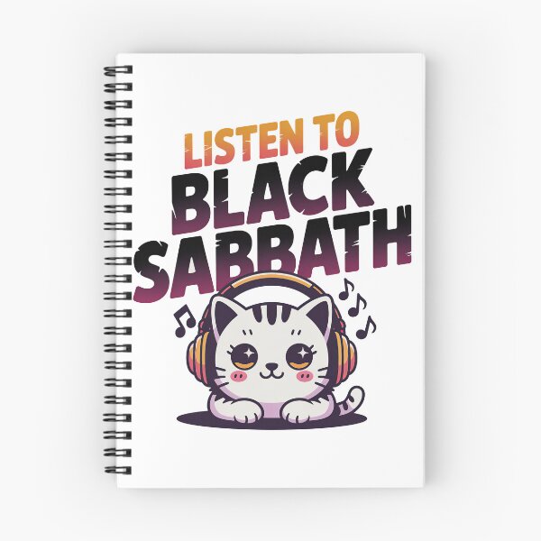 Item preview, Listen To Black Sabbath, For Cat lovers and Black Sabbath designed and sold by graphic-genie.