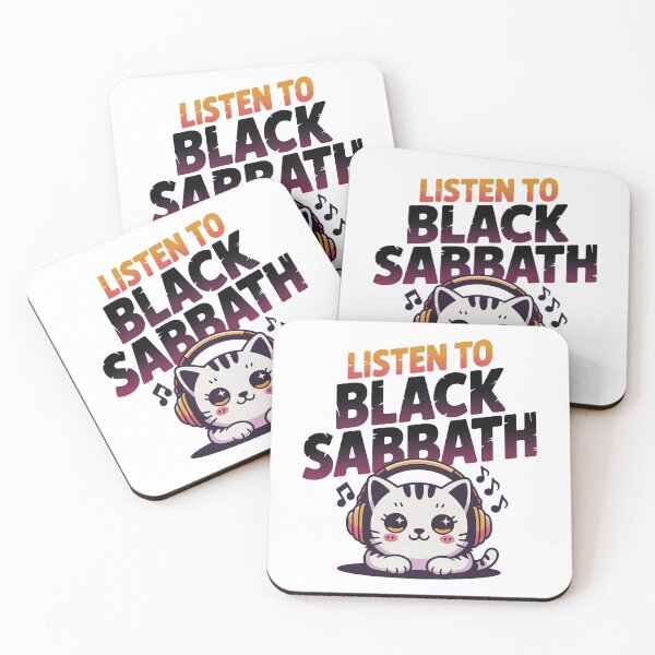 Item preview, Listen To Black Sabbath, For Cat lovers and Black Sabbath designed and sold by graphic-genie.