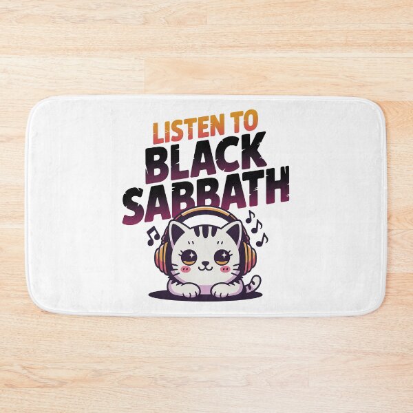 Item preview, Listen To Black Sabbath, For Cat lovers and Black Sabbath designed and sold by graphic-genie.