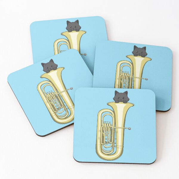 Item preview, Cat in tuba designed and sold by Sisarooney.