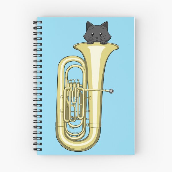 Item preview, Cat in tuba designed and sold by Sisarooney.