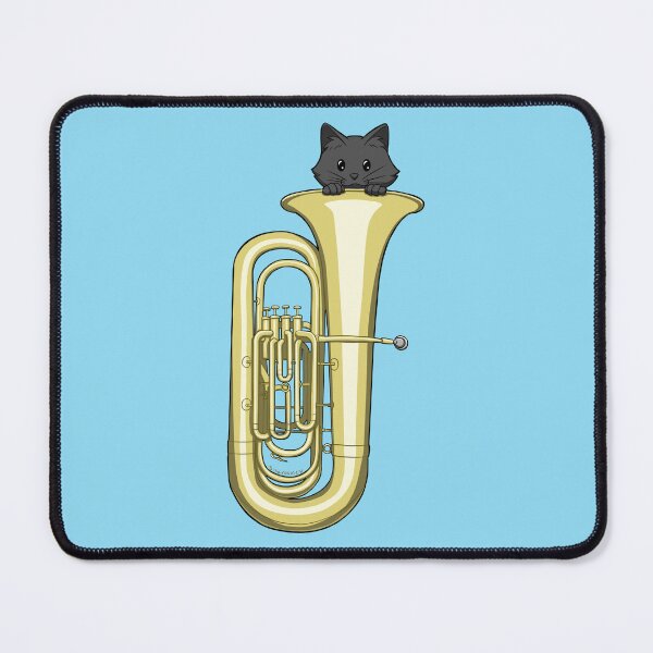 Item preview, Cat in tuba designed and sold by Sisarooney.