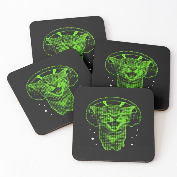 Item preview, Retro Alien Cat Meme Funny Cat Vintage Space Kitty  designed and sold by FrankIsabel.