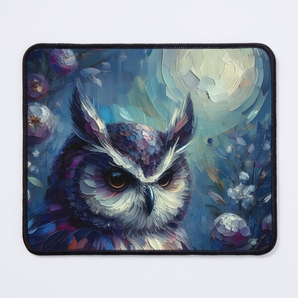 Item preview, Mystic Owl in Blooming Midnight Garden designed and sold by Chic_Clip_Craft.