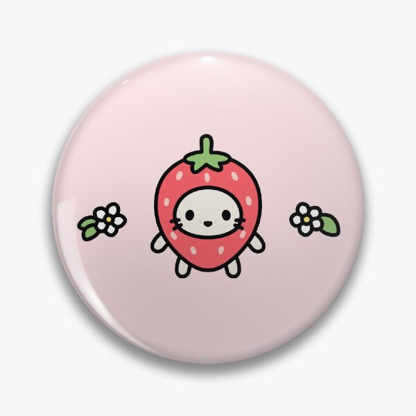 Item preview, Strawberry Kitty designed and sold by littlemandyart.
