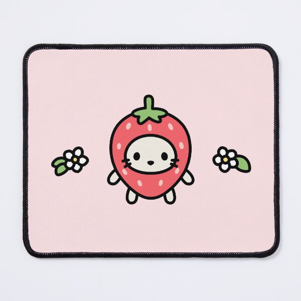 Item preview, Strawberry Kitty designed and sold by littlemandyart.