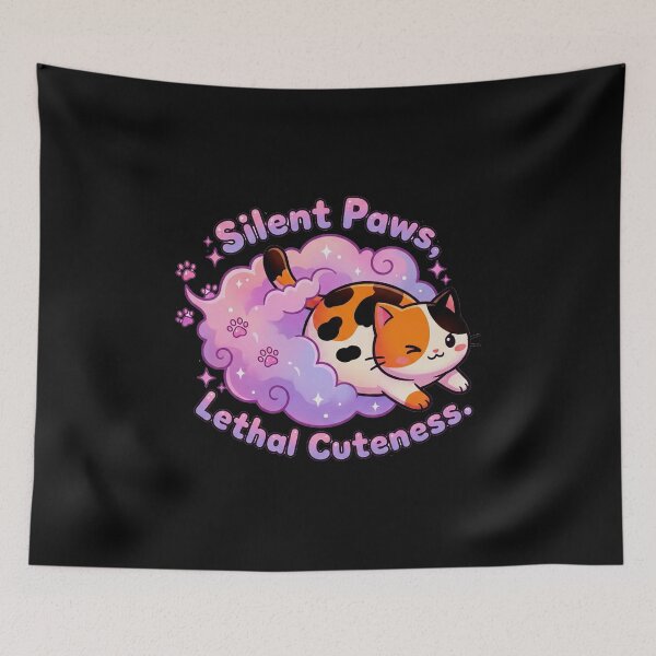 Item preview, Kawaii Calico Cat Magic Pink Smoke Bomb Vanish designed and sold by Thaivi Design.