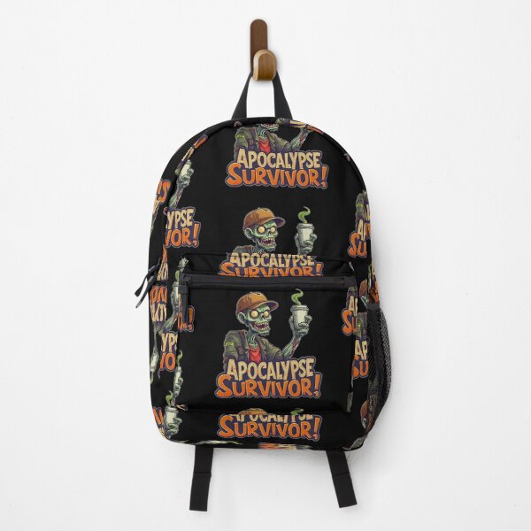 Item preview, A funny zombie with the big phrase "APOCALYPSE SURVIVOR!" designed and sold by Giulivo Store Graphic.