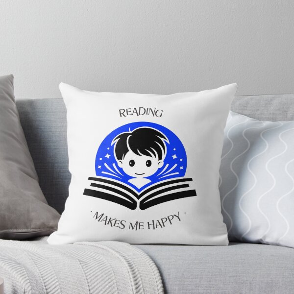 Item preview, Reading Makes Me Happy - Reading boy T-shirt designed and sold by fruityflavors.
