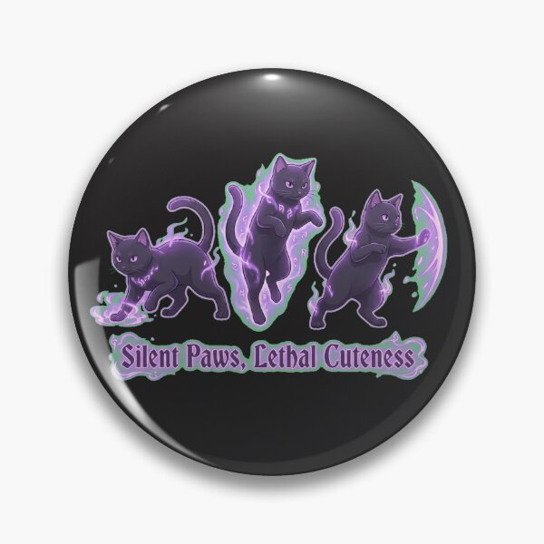 Item preview, Mystic Shadow Clone Black Cats - Purple Magic Ninja Felines designed and sold by Thaivi Design.