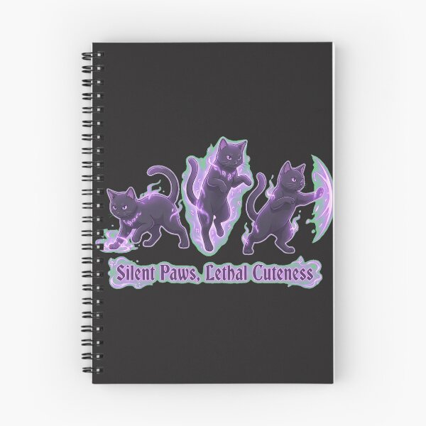 Item preview, Mystic Shadow Clone Black Cats - Purple Magic Ninja Felines designed and sold by Thaivi Design.