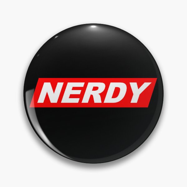 Item preview, Funny Nerdy White Text in Red Parallelogram Designer Parody designed and sold by MathWare MathClips.