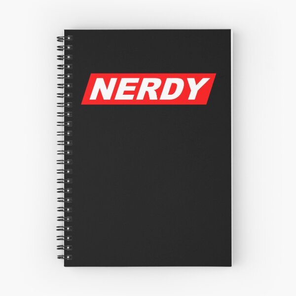 Item preview, Funny Nerdy White Text in Red Parallelogram Designer Parody designed and sold by MathWare MathClips.