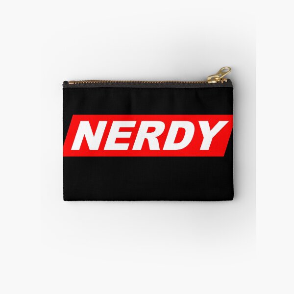 Item preview, Funny Nerdy White Text in Red Parallelogram Designer Parody designed and sold by MathWare MathClips.