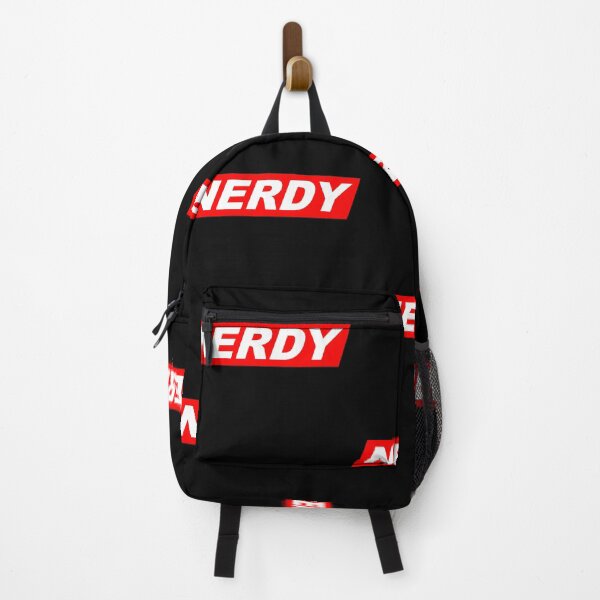 Item preview, Funny Nerdy White Text in Red Parallelogram Designer Parody designed and sold by MathWare MathClips.