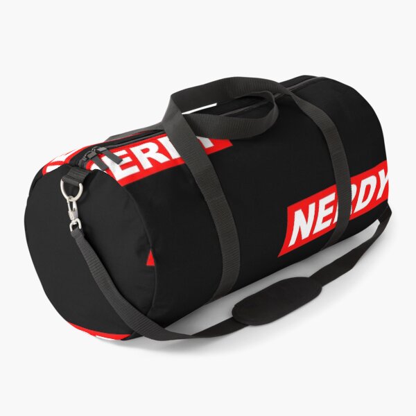 Item preview, Funny Nerdy White Text in Red Parallelogram Designer Parody designed and sold by MathWare MathClips.