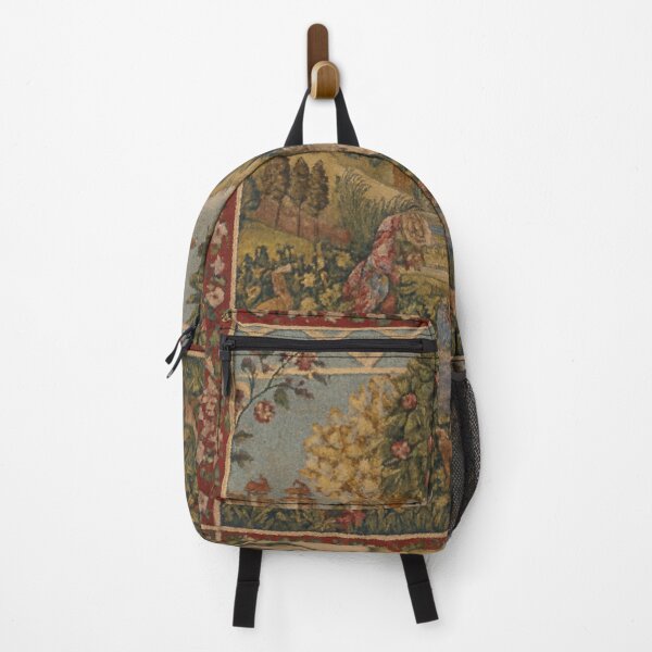 Item preview, Unicorn at the Fountain Tapestry – Medieval Garden Fantasy designed and sold by LuxuryApparels.