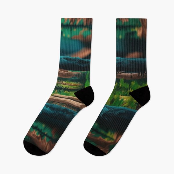 Item preview, Echoes of the Pines – Surreal Forest Mirror Abstract designed and sold by Harmonic_Layers.
