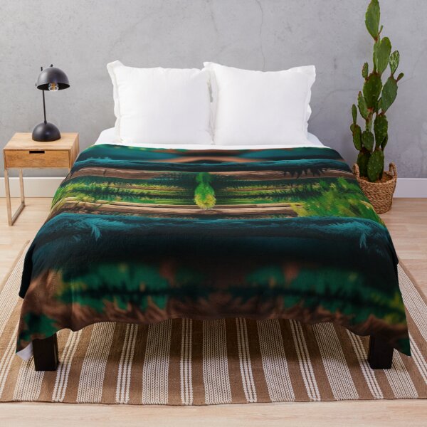 Item preview, Echoes of the Pines – Surreal Forest Mirror Abstract designed and sold by Harmonic_Layers.