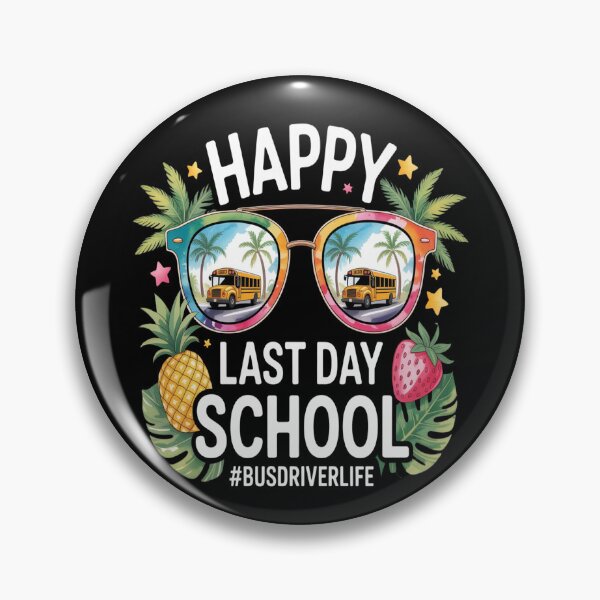 Item preview, Happy Last Day Of School Bus Driver Life Sunglasses Tie Dye designed and sold by HaiharryCartoon.