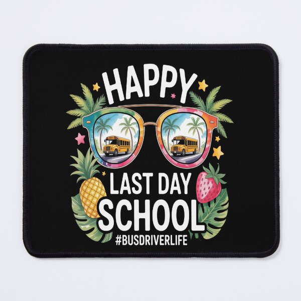 Item preview, Happy Last Day Of School Bus Driver Life Sunglasses Tie Dye designed and sold by HaiharryCartoon.