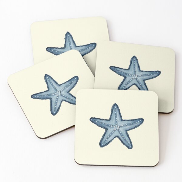 Item preview, Blue watercolour starfish designed and sold by CaitysCorner.