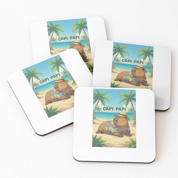Item preview, Capibara funny vacation design designed and sold by VaseyTees2.