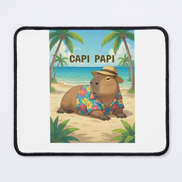 Item preview, Capibara funny vacation design designed and sold by VaseyTees2.