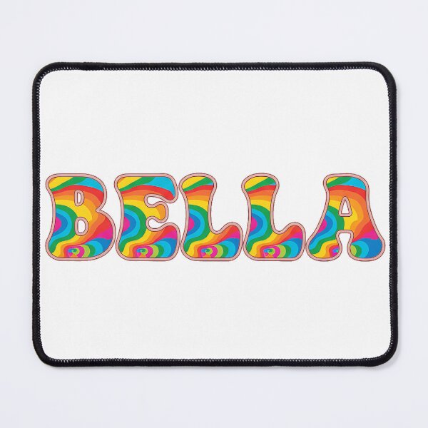 Item preview, ❤️ Bella Personalized Name Wavy Retro Shirt, Coffee Mug, Sticker Gift designed and sold by HelixPedia.