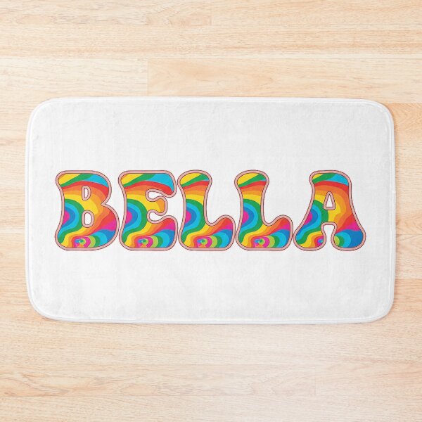 Item preview, ❤️ Bella Personalized Name Wavy Retro Shirt, Coffee Mug, Sticker Gift designed and sold by HelixPedia.
