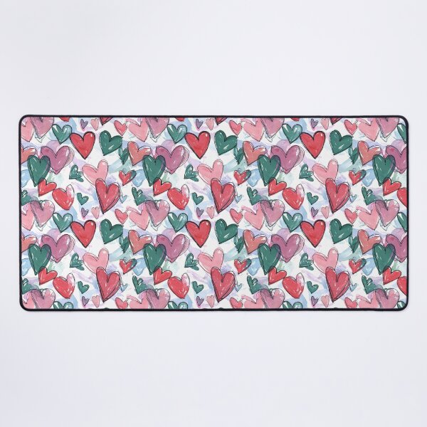 Item preview, Playful Hand-Drawn Hearts Pattern designed and sold by yara.lahdo.