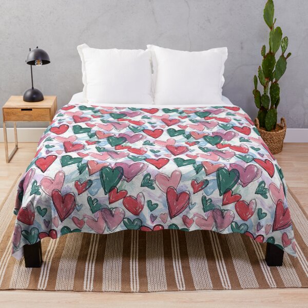 Item preview, Playful Hand-Drawn Hearts Pattern designed and sold by yara.lahdo.