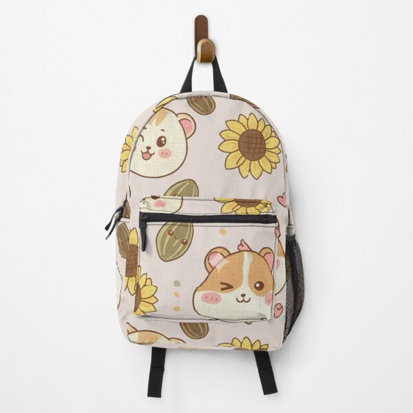 Item preview, Cute Kawaii Hamster and Sunflower Seeds Seamless Pattern designed and sold by Tidarat-27.