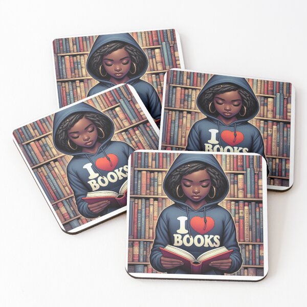 Item preview, I Heart Books Library Background designed and sold by Antuan Simmons.