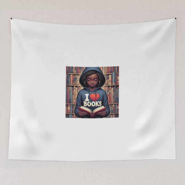 Item preview, I Heart Books Library Background designed and sold by Antuan Simmons.