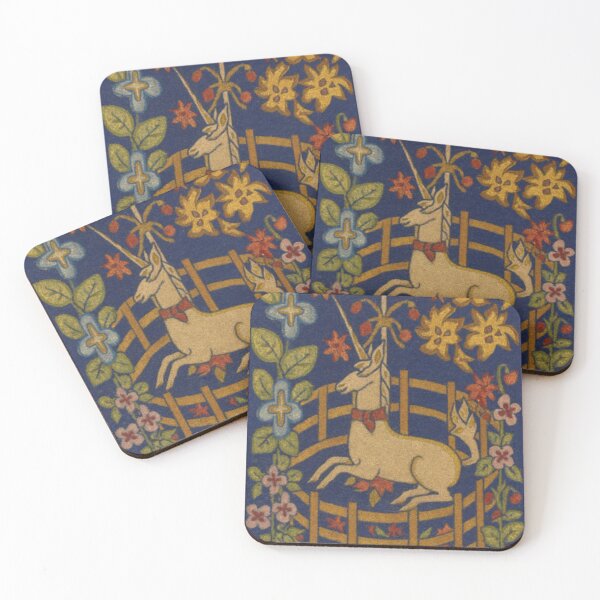 Item preview, Unicorn in Captivity Tapestry – Medieval Fantasy Garden designed and sold by LuxuryApparels.