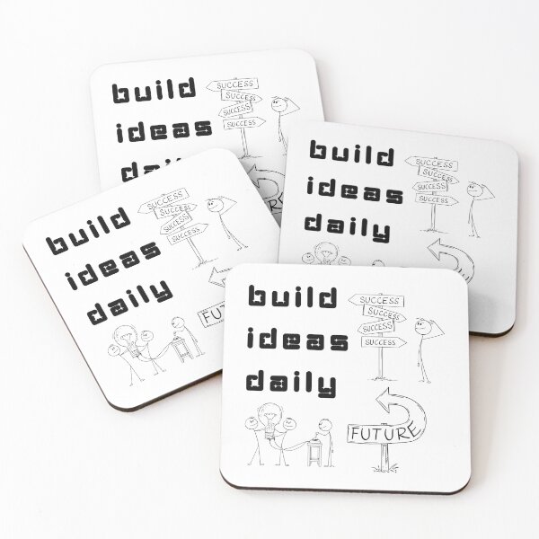 Item preview, Build Ideas Daily Path to Success Stickman Art designed and sold by Whimsy Works.
