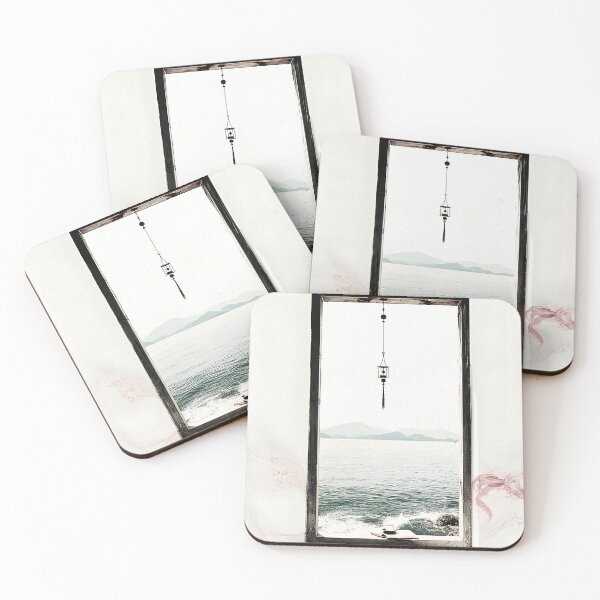 Item preview, Zen Window to the Sea | Minimalist Landscape Art designed and sold by FlowNestStudio.