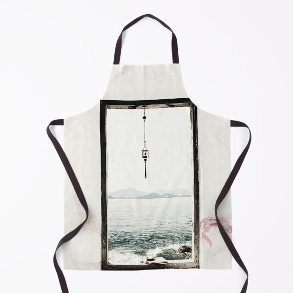 Item preview, Zen Window to the Sea | Minimalist Landscape Art designed and sold by FlowNestStudio.