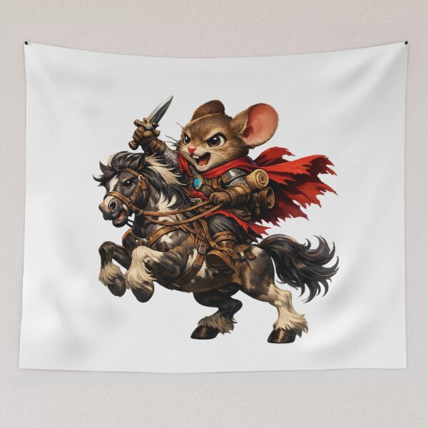 Item preview, Epic Zippy Mouse Warrior Riding Majestic Horse Graphic Tee designed and sold by Zippy Creation.
