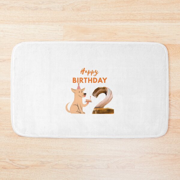 Item preview, Cute Dog 2nd Birthday Illustration designed and sold by Adappai.