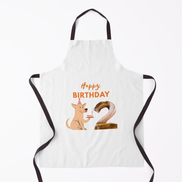 Item preview, Cute Dog 2nd Birthday Illustration designed and sold by Adappai.