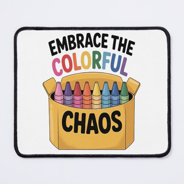 Item preview, Embrace The Colorful Chaos Crayons Kindergarten Crayon designed and sold by TheRetroStyle.