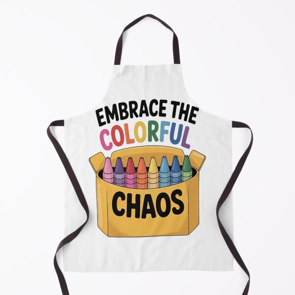 Item preview, Embrace The Colorful Chaos Crayons Kindergarten Crayon designed and sold by TheRetroStyle.