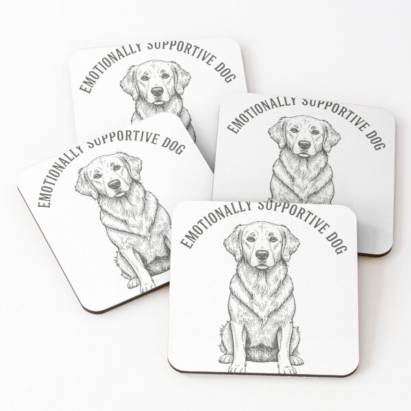 Item preview, Emotionally Supportive Dog Funny Vintage Dog designed and sold by DIRTYSKETCHH.
