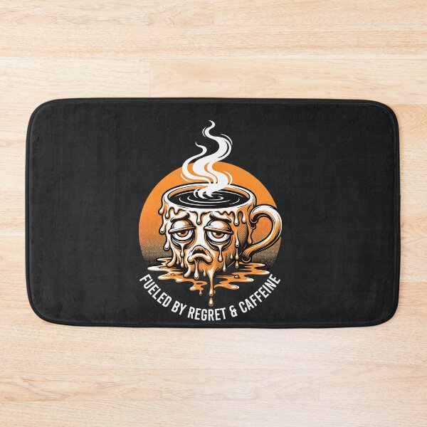 Item preview, Fueled by Regret & Caffeine – Melting Coffee Face designed and sold by Taans-Creation.